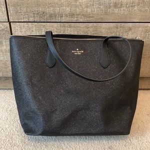 Black Sparkly Kate spade tote